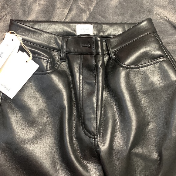 ARITZIA Melina High Rise - Straight leg vegan leather pants - Picture 5 of 5